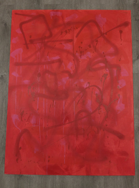 CAOS ROJO 36x48in